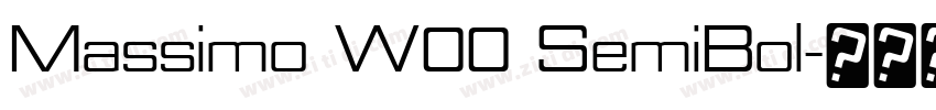 Massimo W00 SemiBol字体转换 Massimo W00 SemiBol字体转换